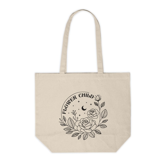 Flower Child Custom Tote Bag - Picture 1 of 3
